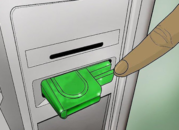 Close-up of ATM clipart
